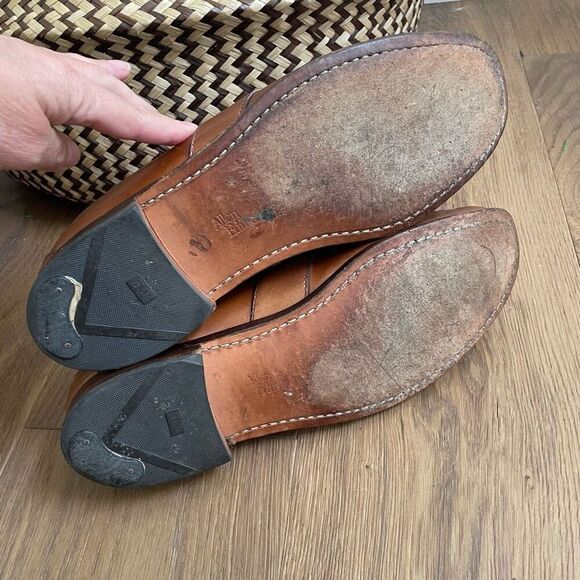 Allen Edmonds Kiltie Tassel Loafer Chestnut Tan Leather 42044 $425 10.5